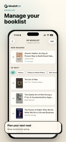 MindUP.AI: Build Reading Habit iPhone screenshot