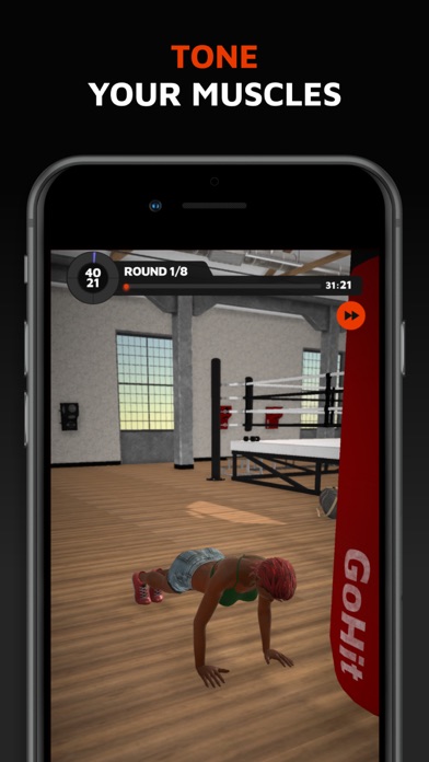 GoHit - Kickboxing Workout iPhone screenshot 7 - Health & Fitness app