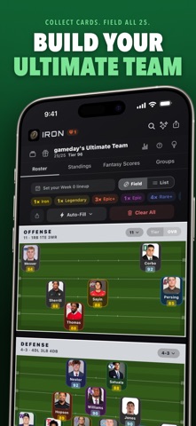 Iron: Football Stats iPhone screenshot