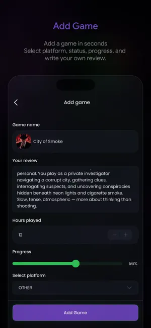 GFX - Games Tracker screenshot 3