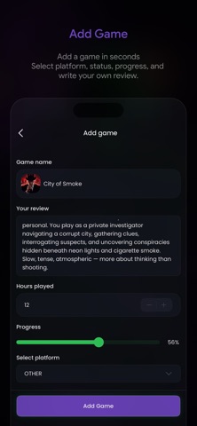 GFX - Games Tracker Screenshot 3 of 3