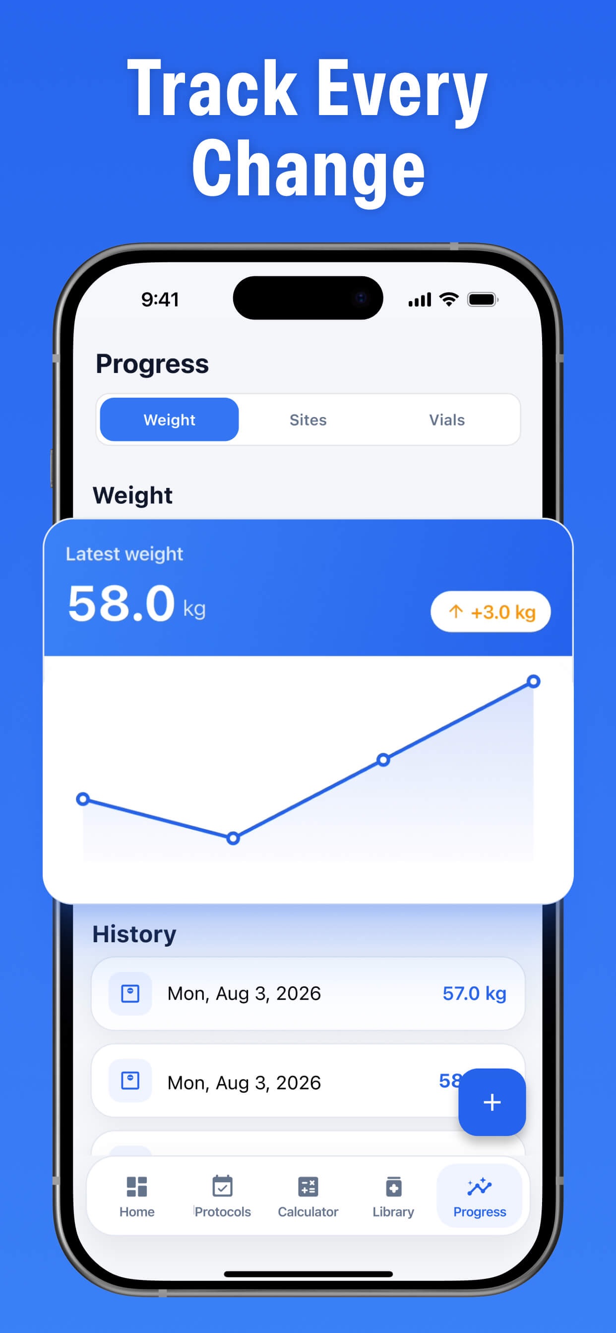 Screenshot 3 of Peptide Stats Tracker