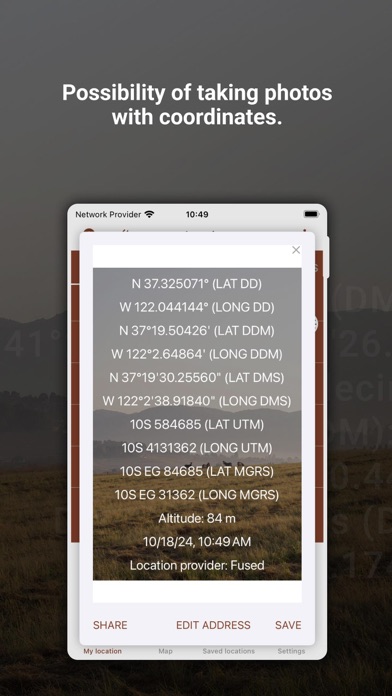 My GPS Coordinates Lite Screenshot