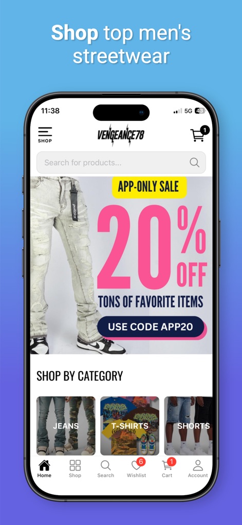 Vengeance78 - Shopping App | MWM