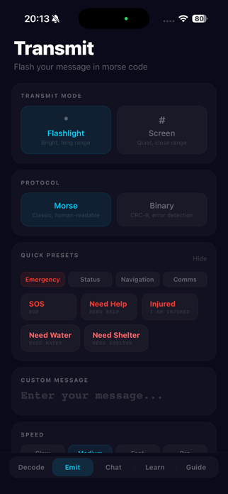 Morse Code - Decode & Chat Screenshot 2 of 4