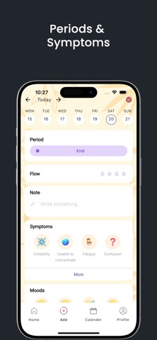 Bloom Period Calendar screenshot