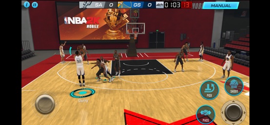 Screenshot of NBA 2K Mobile Basketball Game