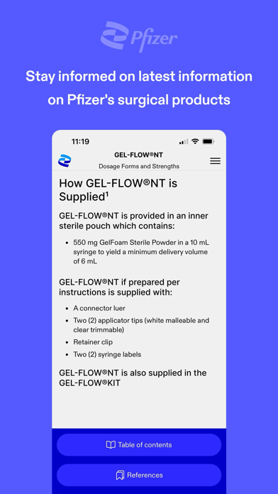 Pfizer Surgical iPhone screenshot