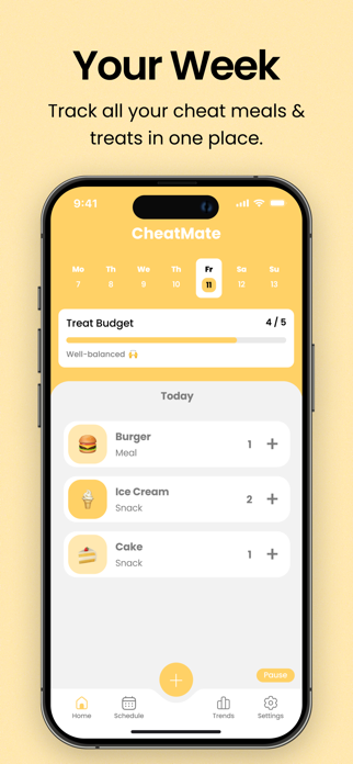 CheatMate: Cheat Meal Tracker Screenshot 1 of 5