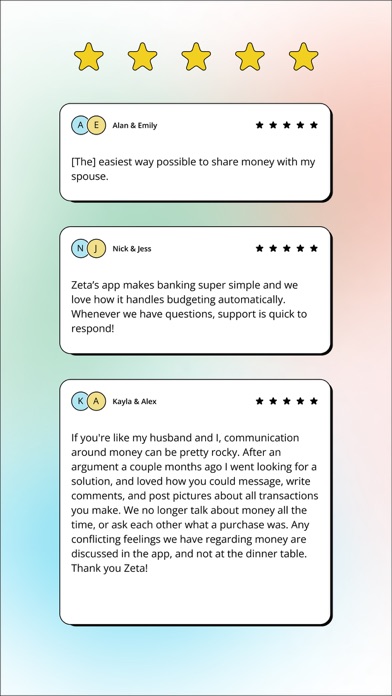 Zeta Joint Account Screenshot