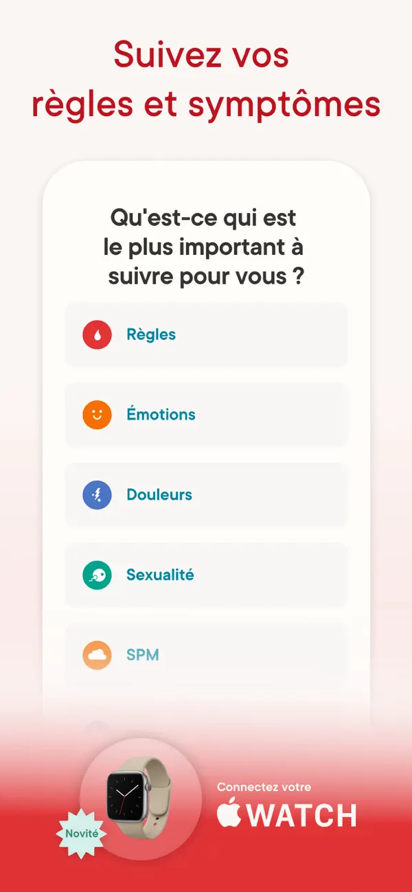 Screenshot #2 pour Clue calendrier des règles