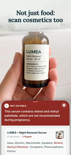 Vilu: Label & Ingredient Scan screenshot 3