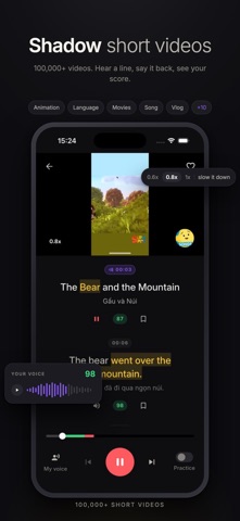 Lang Shadow: English Shadowing Screenshot 1 of 8