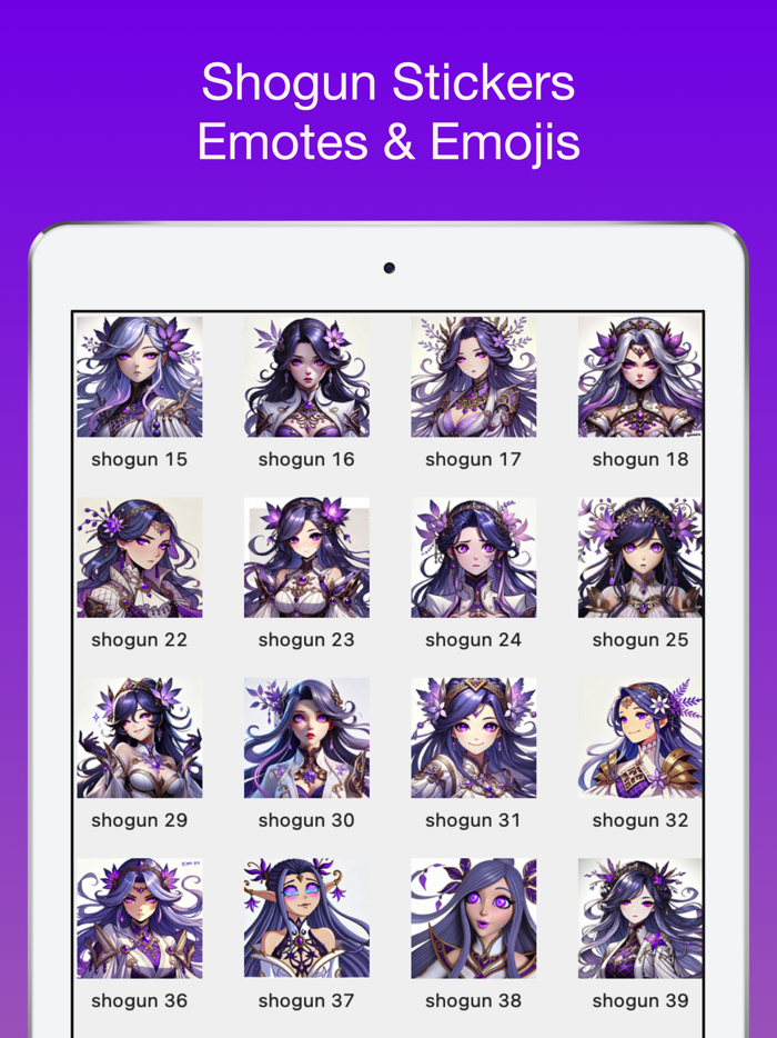 Shogun Stickers  Emotes