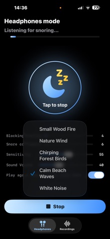 Snorer Blocker: 智能防鼾耳塞 screenshot