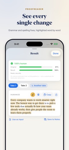 AI Text Rewriter: Humanize screenshot