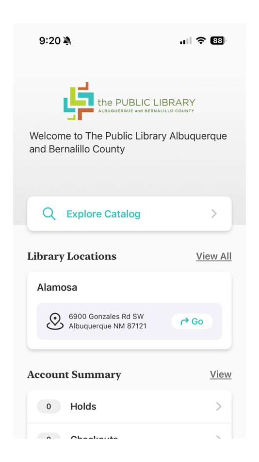 #1. The Public Library Albuquerque (iOS) 由: AlbuquerqueBernalillo County Library System