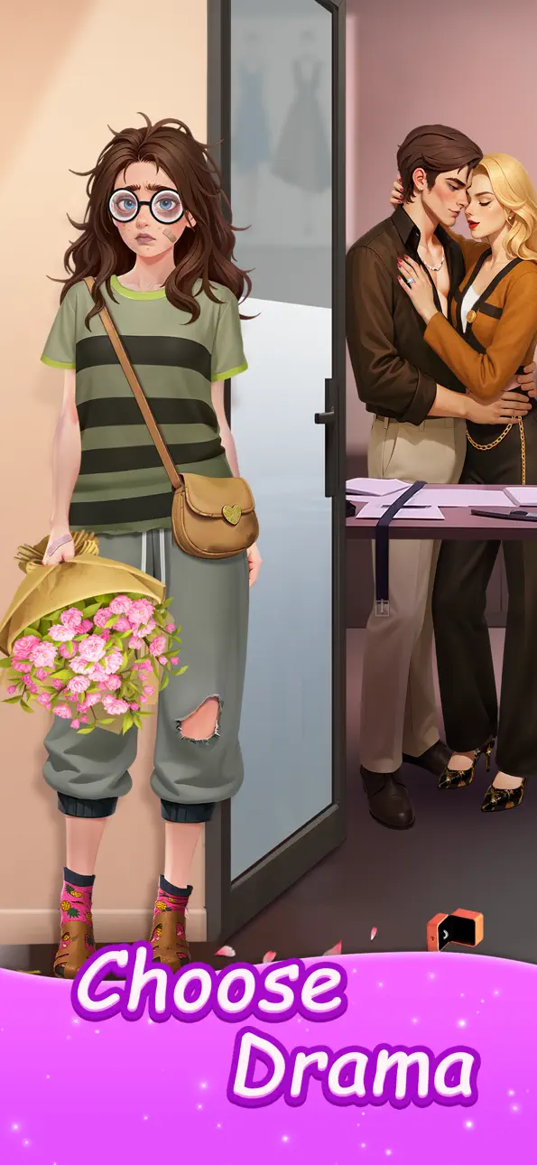 Merge Fashion: Romance Story iOS Mod IPA screenshot 2 - iOS game interface