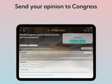 IssueVoter: Congress & Bills iPad screenshot