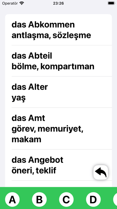 Almanca Kelimeler 3000 Screenshot