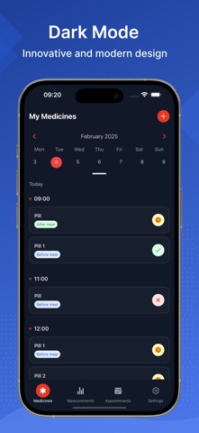 Health Tracker - Pill Reminder iPhone screenshot