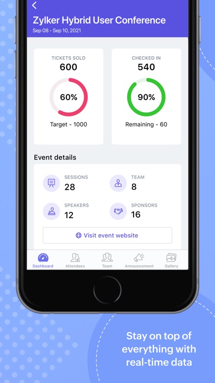 Zoho Backstage for Organizers