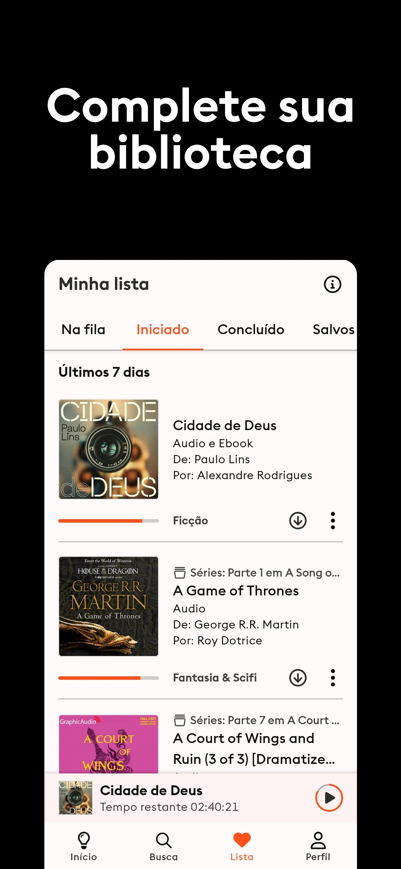 Storytel: Audiolivros e livros