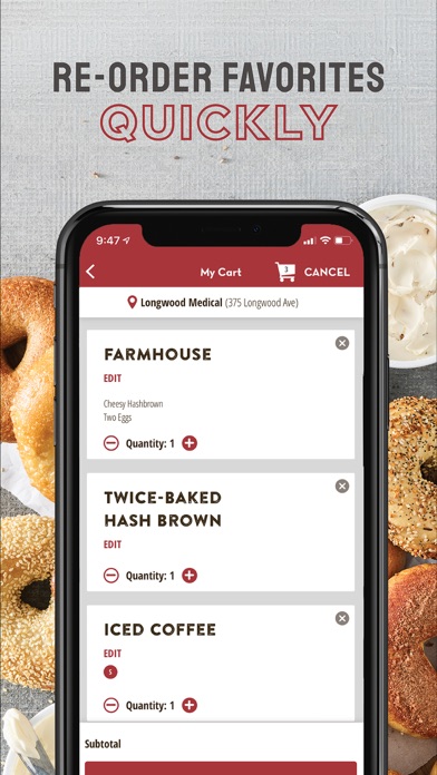 Bruegger's Bagels Screenshot