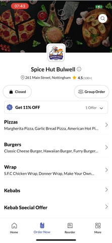 Spice Hut Bulwell iPhone screenshot