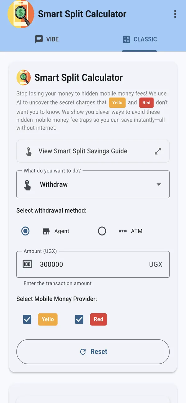 Screenshot #1 pour Smart Split Calculator