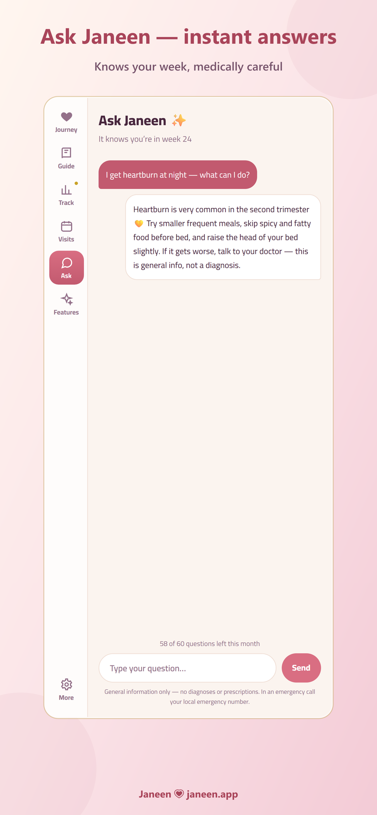 Janeen - Pregnancy Tracker screenshot 4
