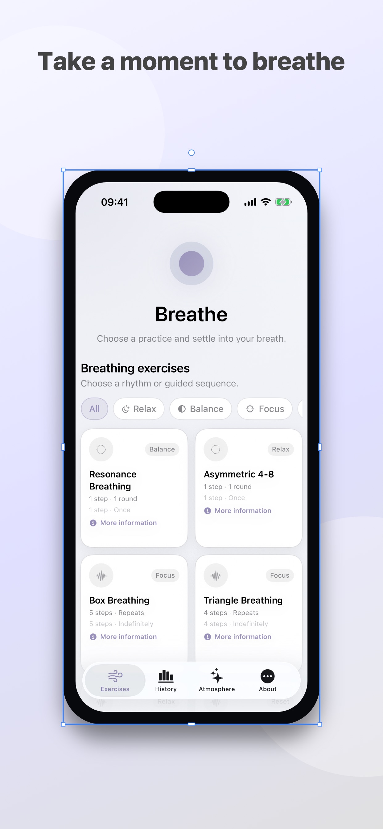 Screenshot 1 of Breathe To Relax
