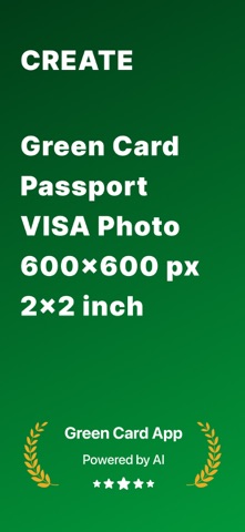 Green Card Visa Photo Maker iPhone screenshot