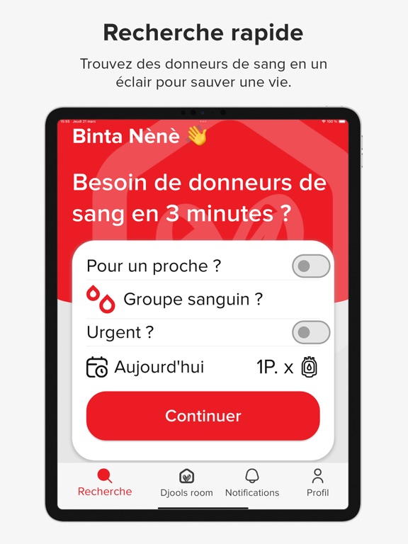 Screenshot #5 pour Djooli | Donneurs sang en 3min
