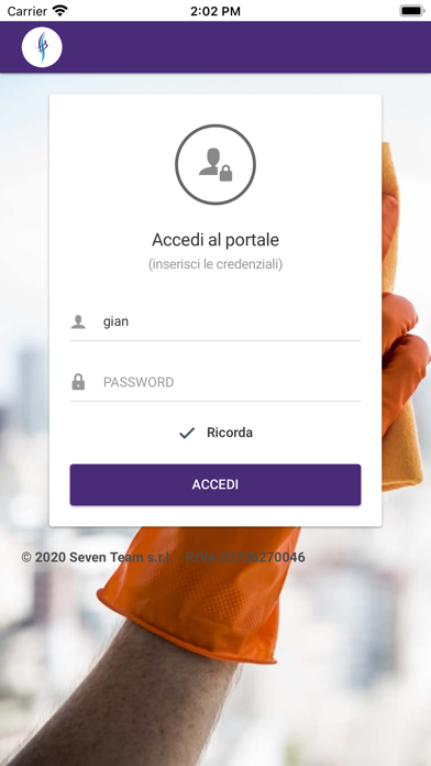 Presenze Silver Service Screenshot
