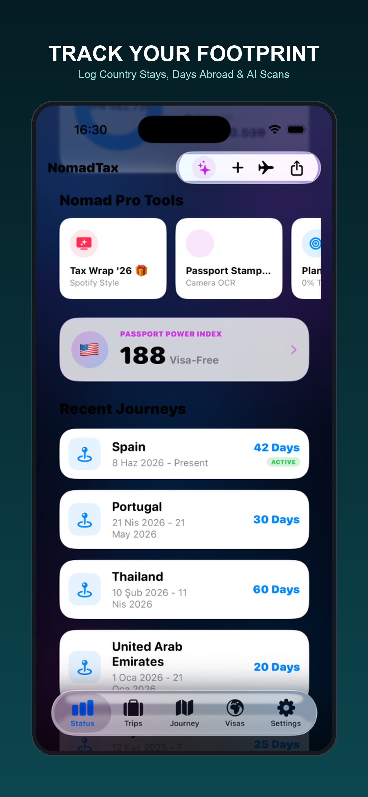 NomadTax: Schengen & Tax Day screenshot 6