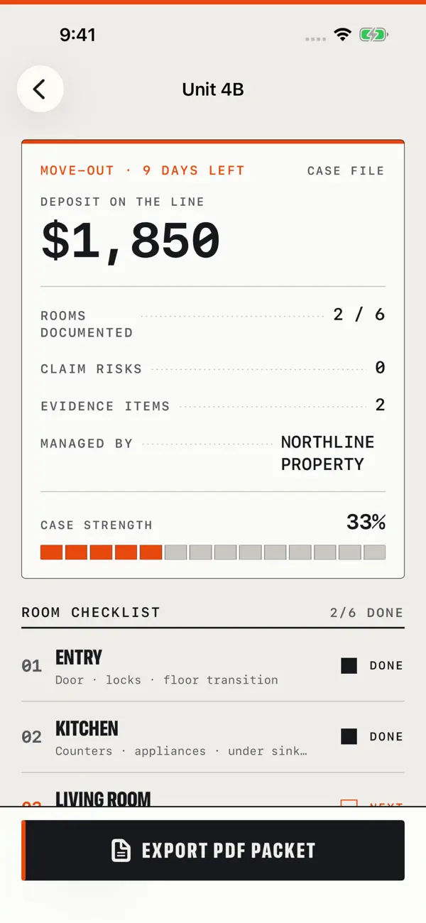 Screenshot #2 pour Tenant Inspection Log