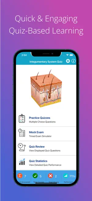 Integumentary System Quizzes screenshot 1