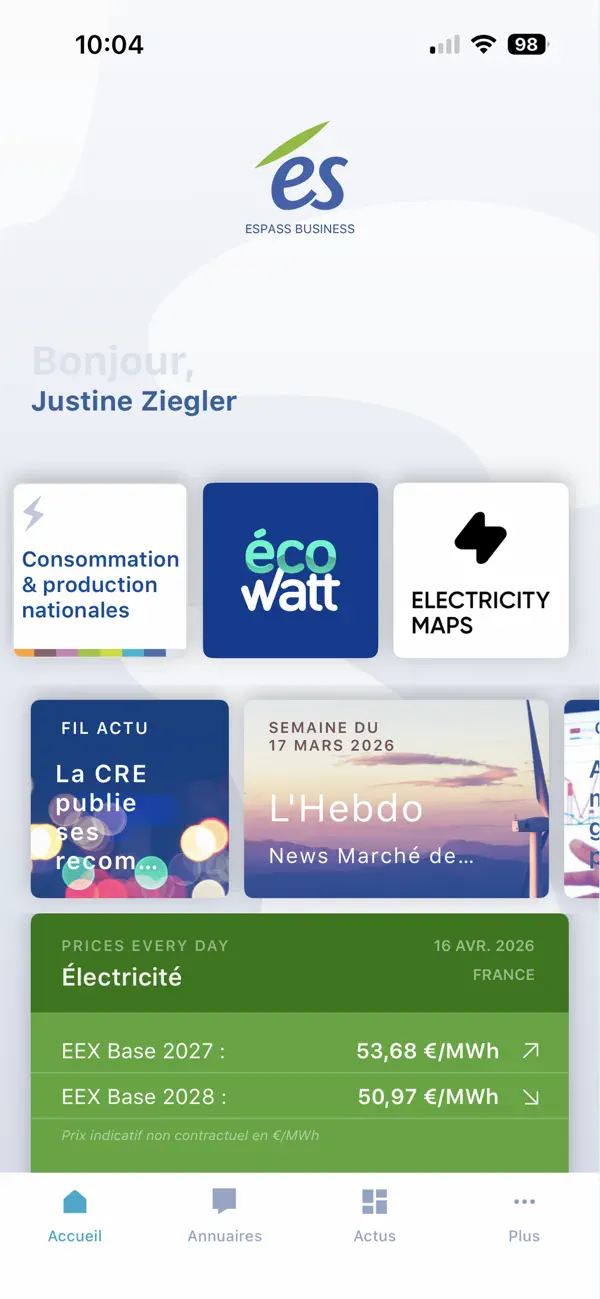 Screenshot #1 pour ES Espass Business