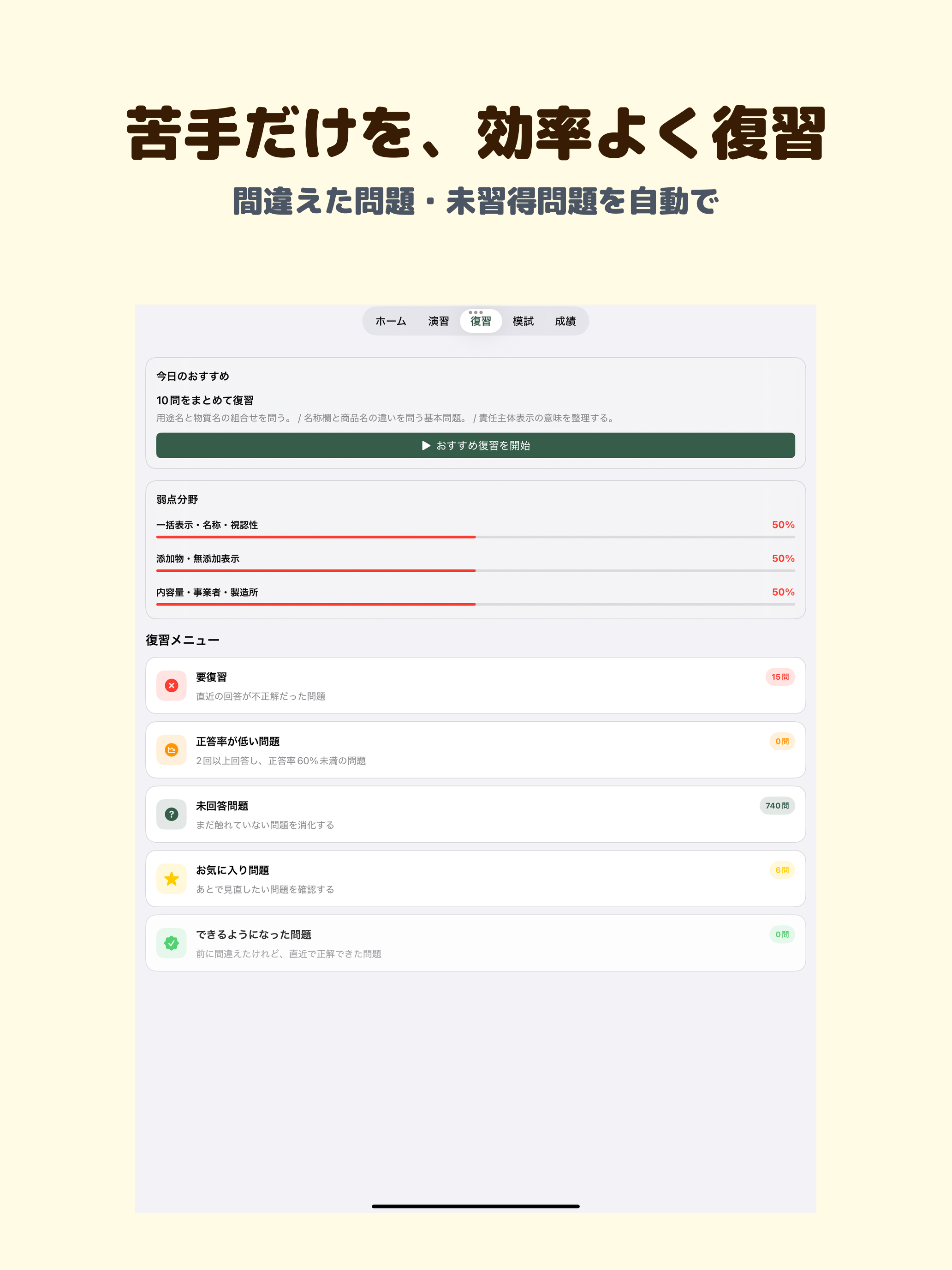 食品表示検定 中級 | 2026年対策問題