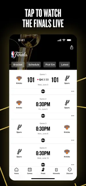 NBA: Live Games & Scores iPhone screenshot 3