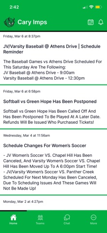 Cary High School Imps screenshot