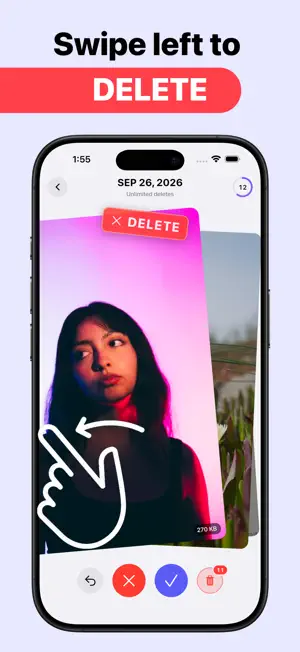 Swipe Delete Photos: Swipedrop screenshot 2