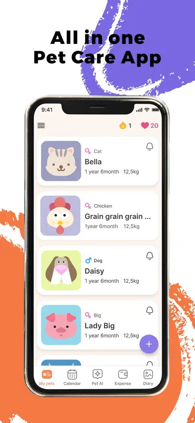 Pet App: Tracker & Care screenshot 1