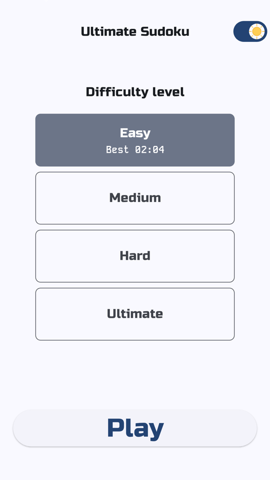 #1. Ultimate Sudoku (iOS) 由: Jong Hoon Kim