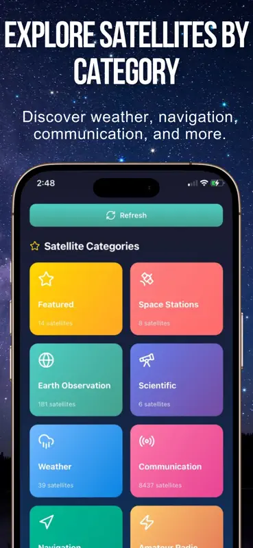 Satellite Tracker - Sky Map screenshot 1 of 5