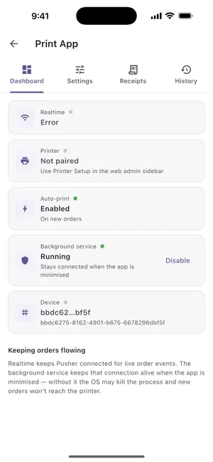 Menuwing screenshot 1