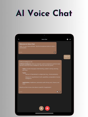 OneAGI : AGI for Everyone iPad screenshot