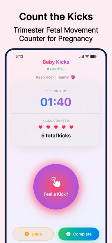 Baby Kick Counter - Pregnancy screenshot 2 of 8