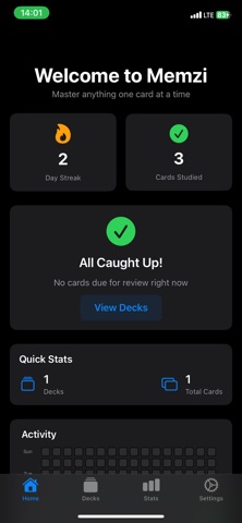 Memzi - Smart Flashcards SRS screenshot